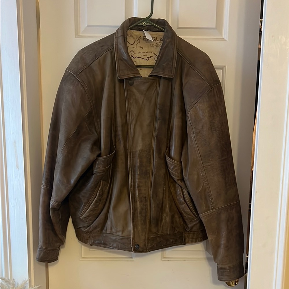 Men's Brown Leather Jacket